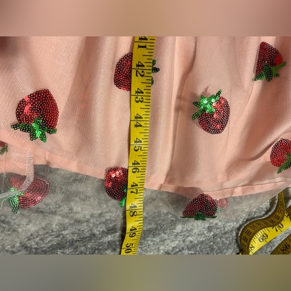 Magnolia Park Sequin Strawberry Dress Pink Sz 5XL Strawberry Shortcake Cosplay - Picture 5 of 5